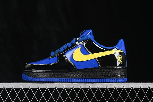 All categories Nk Air Force 1 Air Force series Nk Air Force 1 Low Air Force low-top C version Central Cee x Nike Air Force 1 Low "Racer Blue" black, yellow and blue patent leather Air Force 1 low-top casual sneakers IQ1402-010